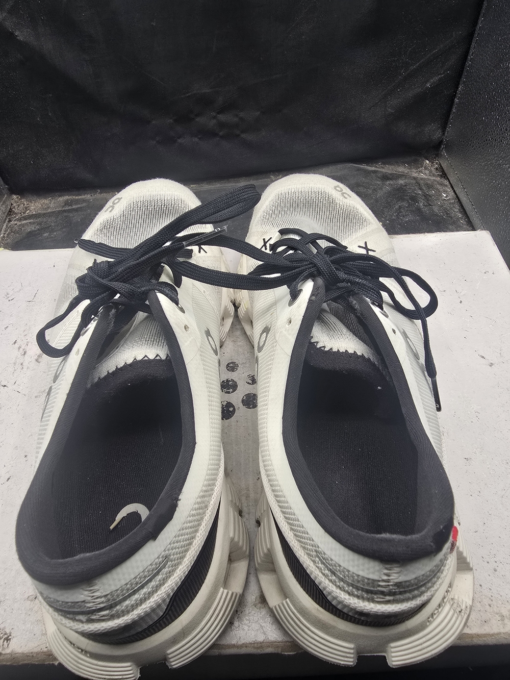 On Running Running Women's White and Black Running Shoes